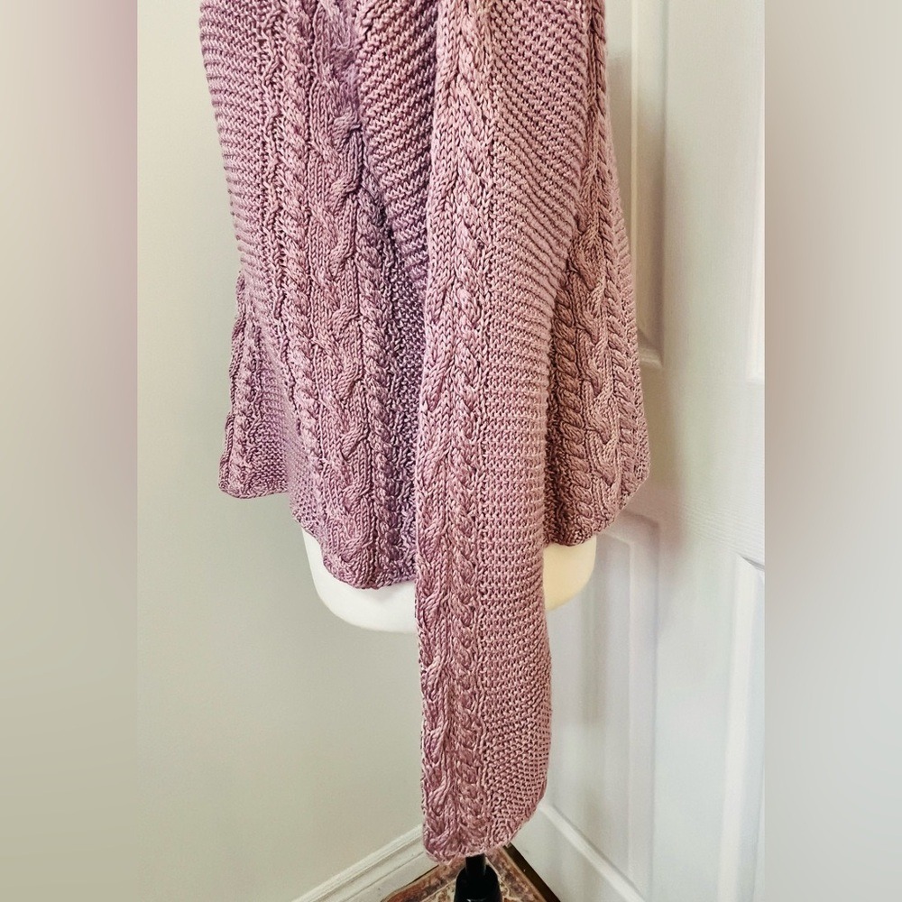 Handmade Lavender/Pink  Knitted Sweater‎ Women's Medium - Picture 6 of 9